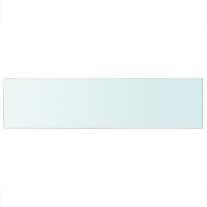 Rafturi, 2 buc., 100 x 25 cm, panouri sticlă transparentă - Img 3