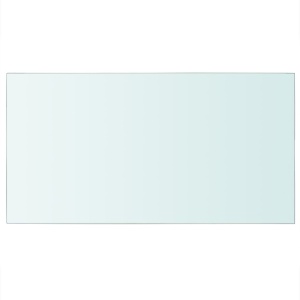 Rafturi, 2 buc., 40 x 25 cm, panouri sticlă transparentă - Img 3