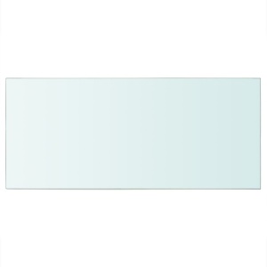 Rafturi, 2 buc., 50 x 25 cm, panouri sticlă transparentă - Img 3