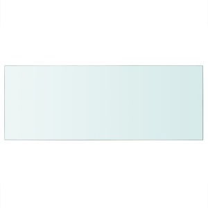 Rafturi, 2 buc., 60 x 25 cm, panouri sticlă transparentă - Img 3