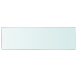 Rafturi, 2 buc., 80 x 25 cm, panouri sticlă transparentă - Img 3