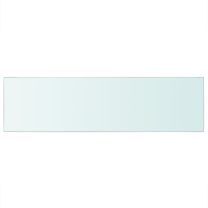 Rafturi, 2 buc., 90 x 25 cm, panouri sticlă transparentă - Img 3