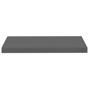 Rafturi de perete, 4 buc., gri extralucios, 60x23,5x3,8 cm, MDF - Img 8