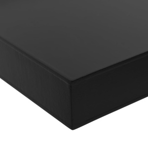 Rafturi de perete suspendate, 2 buc., negru, 120 x 20 x 3,8 cm - Img 6