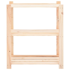 Rafturi depozitare 3 niveluri 3 buc. 80x38x90cm pin masiv 150kg - Img 4