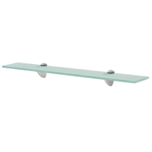 Rafturi suspendate, 2 buc., 60 x 20 cm, sticlă, 8 mm - Img 2