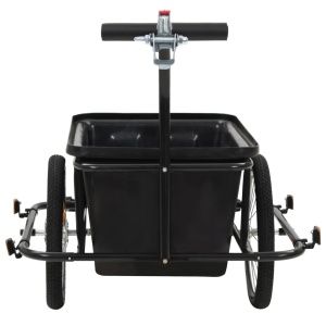 Remorcă de bicicletă pentru mărfuri, 50 L, negru - Img 4