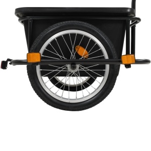 Remorcă de bicicletă pentru mărfuri, 50 L, negru - Img 8
