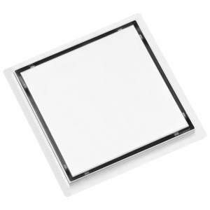 Rigolă de duș capac plat gresie 2-in-1 20x20 cm oțel inoxidabil - Img 3