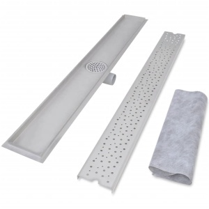 Rigolă duș liniară, model bule, oțel inoxidabil, 1030 x 140 mm - Img 3