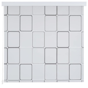 Roletă perdea de duș 100x240 cm Model pătrate - Img 3