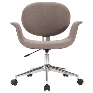 Scaun de birou pivotant, gri taupe, material textil - Img 3