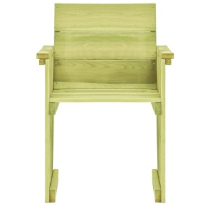Scaun de grădină, lemn de pin tratat - Img 2