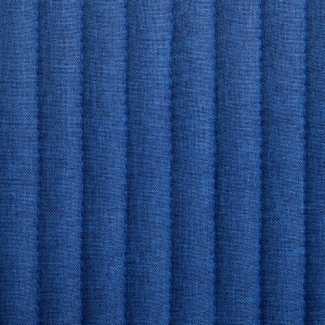 Scaune de bucătărie, 2 buc., albastru, material textil - Img 2