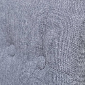 Scaune de bucătărie, 6 buc., gri deschis, material textil - Img 2