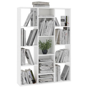 Separator cameră/Bibliotecă, alb, 100 x 24 x 140 cm, PAL - Img 4