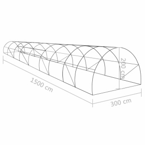 Seră, 45 m², 15 x 3 x 2 m - Img 11