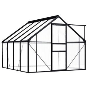 Seră, antracit, 4,75 m², aluminiu - Img 2