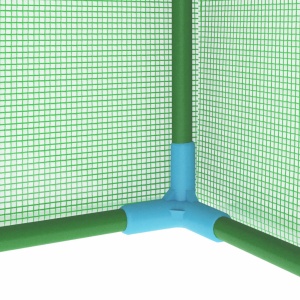 Seră cu cadru din oțel, 0,5 m², 1 x 0,5 x 1,9 cm - Img 7