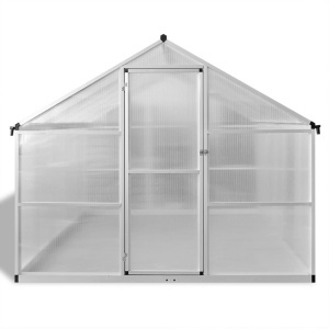 Seră din aluminiu ranforsat cu cadru la bază, 7,55 m² - Img 3