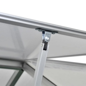 Seră din aluminiu ranforsat cu cadru la bază, 7,55 m² - Img 8