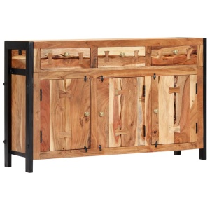 Servantă, 120 x 35 x 75 cm, lemn masiv de acacia - Img 11