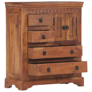 Servantă, 62 x 30 x 75 cm, lemn masiv de acacia - Img 3