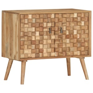 Servantă, 75 x 35 x 65 cm, lemn masiv de acacia - Img 10