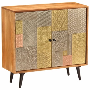 Servantă, 80 x 30 x 75 cm, lemn masiv de acacia - Img 10