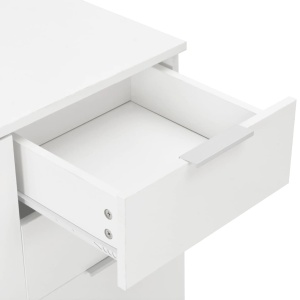 Servantă, alb extralucios, 107x35x76 cm - Img 6