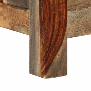 Servantă, gri, 100x30x50 cm, lemn masiv de sheesham - Img 12