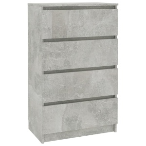 Servantă, gri beton, 60 x 35 x 98,5 cm, PAL - Img 2