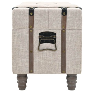 Set bancă depozitare 3 buc, lemn masiv și oțel, 112x37x45 cm - Img 12