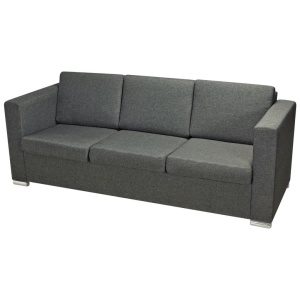 Set canapele, 3 piese, gri inchis, material textil - Img 11