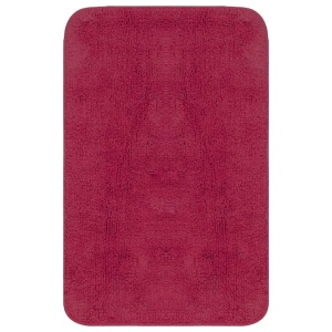 Set covorașe baie, 3 piese, fucsia, textil - Img 3
