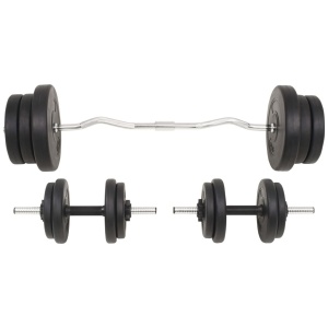 Set de haltere și gantere, 60 kg - Img 2