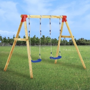 Set de leagăne, 230 x 130 x 166 cm, lemn de pin