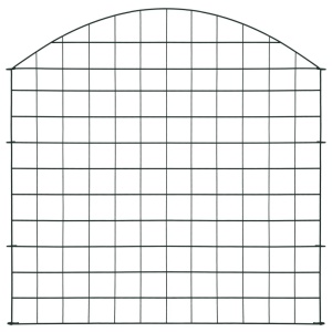 Set gard de iaz arcuit, verde, 77,5 x 78,5 cm - Img 2
