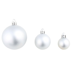 Set globuri de Crăciun 100 de piese, 6 cm, argintiu - Img 11