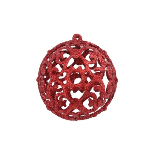 Set globuri de Crăciun 100 de piese, 6 cm, roșu - Img 4