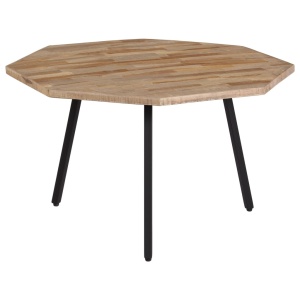 Set măsuțe de cafea, 2 piese, lemn de tec reciclat, hexagon - Img 5
