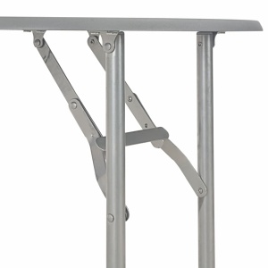 Set mobilier bucătărie cu depozitare, 3 piese, gri, MDF și oțel - Img 7