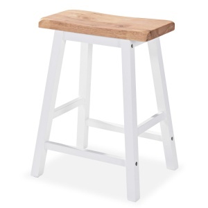 Set mobilier de bar, 3 piese, MDF, alb - Img 8