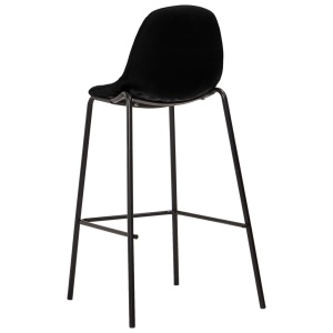 Set mobilier de bar, 5 piese, negru, material textil - Img 10