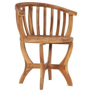 Set mobilier de bistro, 3 piese, lemn masiv de tec - Img 4