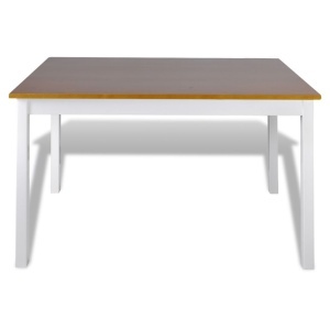 Set mobilier de bucătărie, 5 piese, maro și alb - Img 3