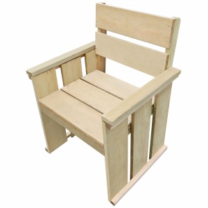 Set mobilier de exterior, 4 piese, lemn de pin tratat - Img 4