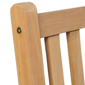 Set mobilier de exterior, 5 piese, lemn masiv de tec - Img 8
