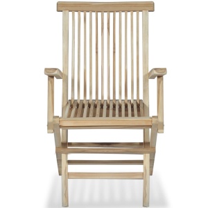 Set mobilier de exterior, 5 piese, lemn masiv de tec - Img 5