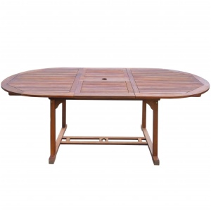 Set mobilier de exterior, 7 piese, lemn masiv de acacia - Img 8